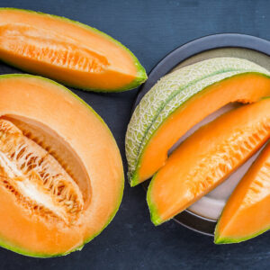 Fresh cantaloupe melon