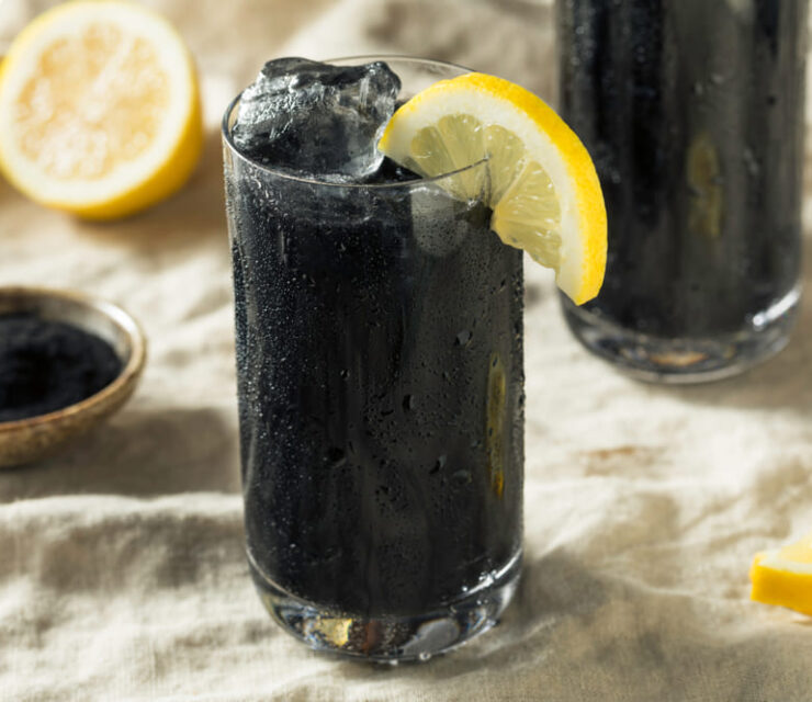 Refreshing Black Activated Charcoal Lemonade Detox Drink