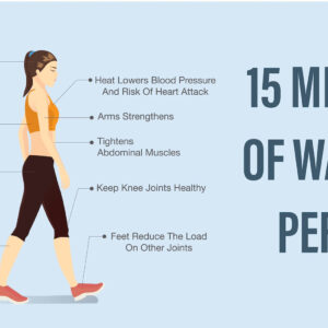 Benefits of walking. Woman in sportswear walking.