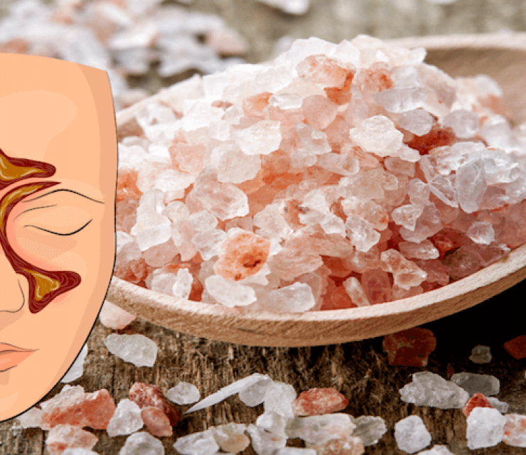 himalayan salt with illustrated sinuses