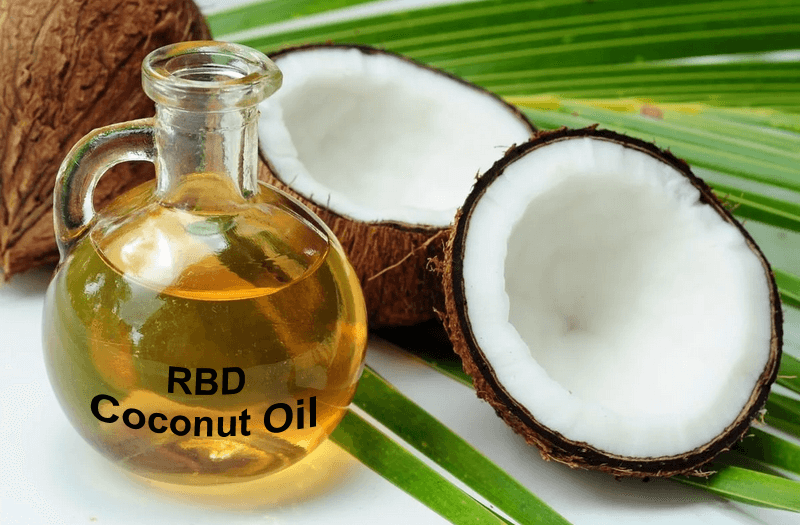 Yellowish RBD coconut oil