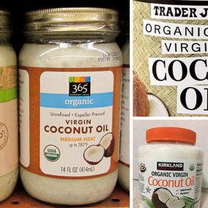 coconut oil labels