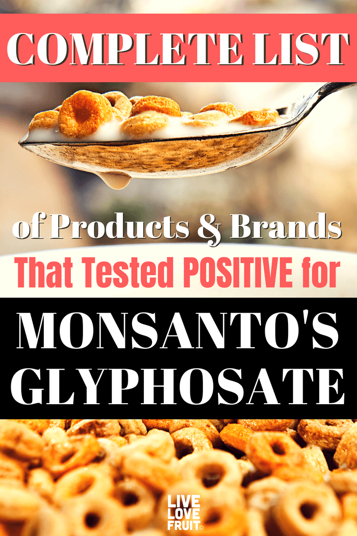 glyphosate in food