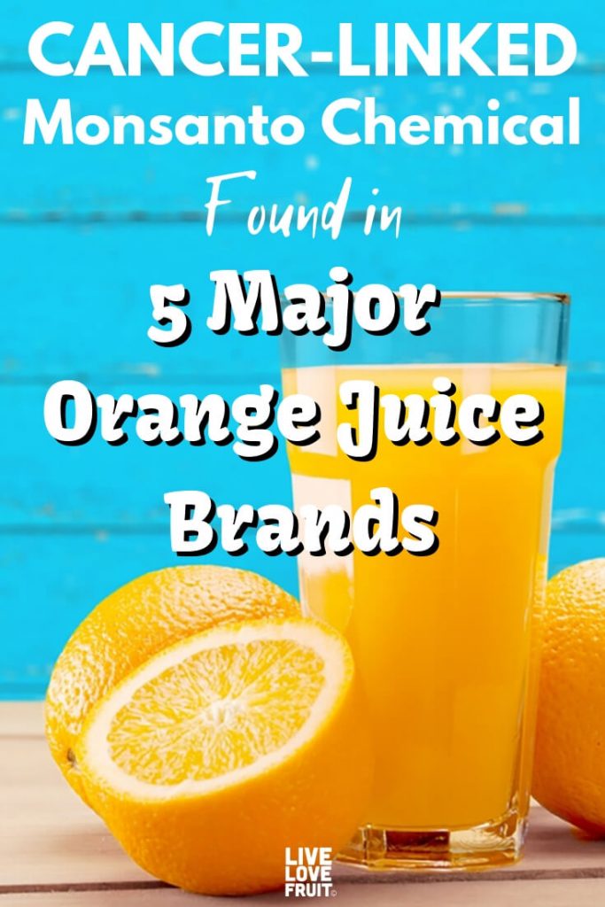 glyphosate in orange juice