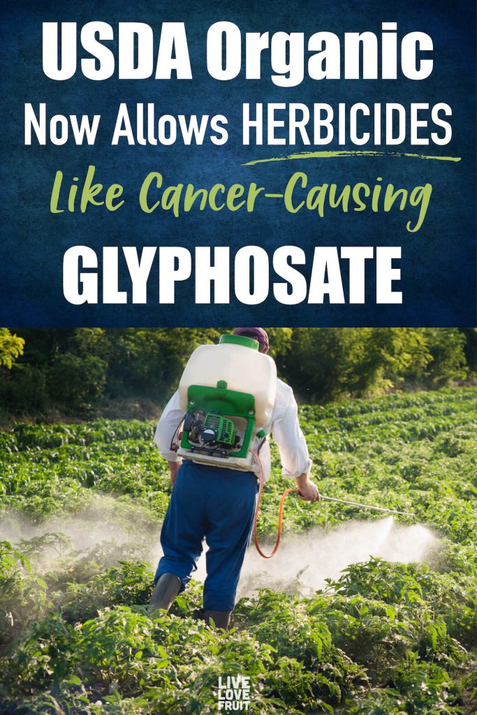 glyphosate in organic hydroponics
