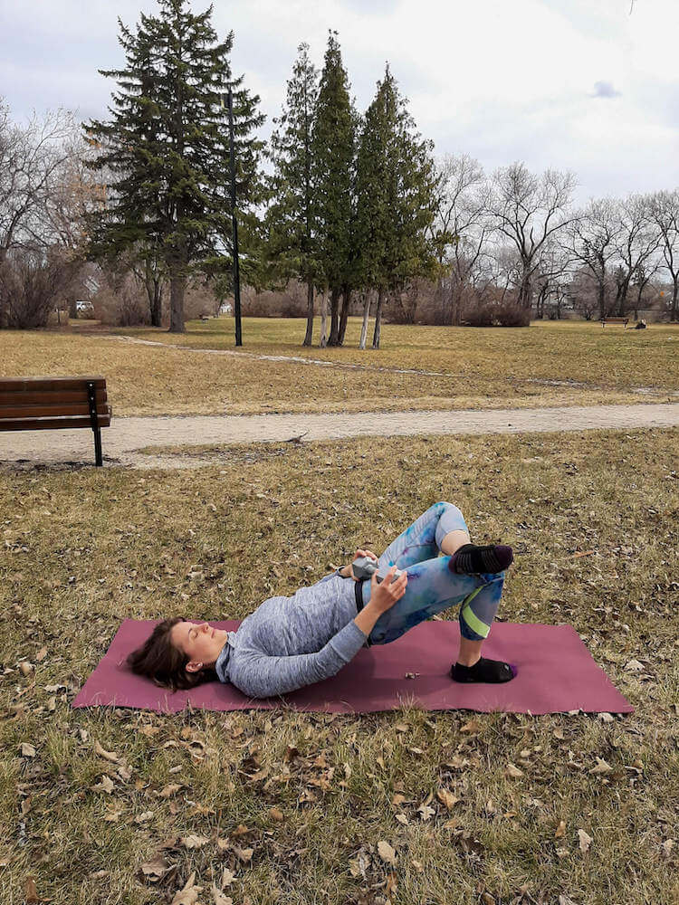 hip bridge modified exercise